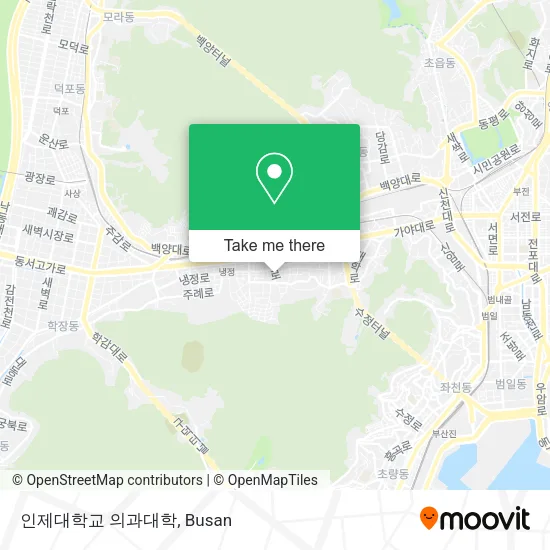 인제대학교 의과대학 map