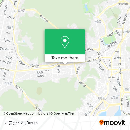 개금삼거리 map