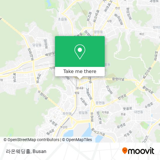 라온웨딩홀 map