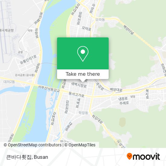 큰바다횟집 map