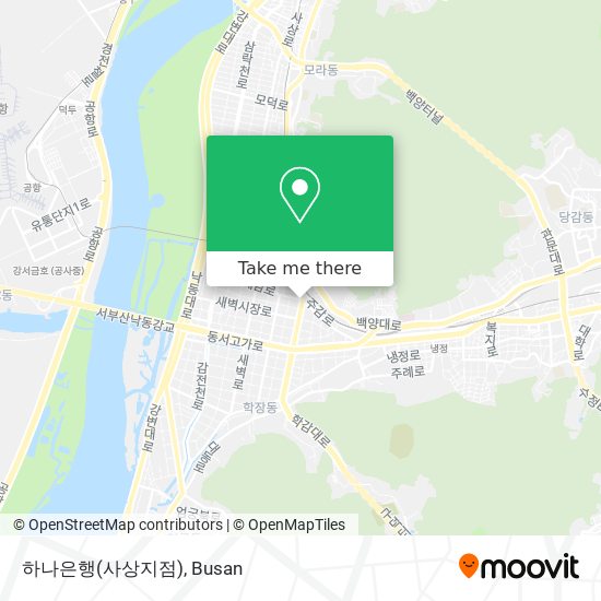하나은행(사상지점) map