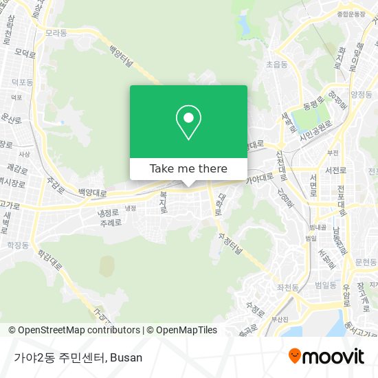 가야2동 주민센터 map