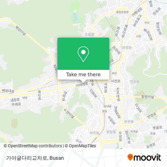가야굴다리교차로 map