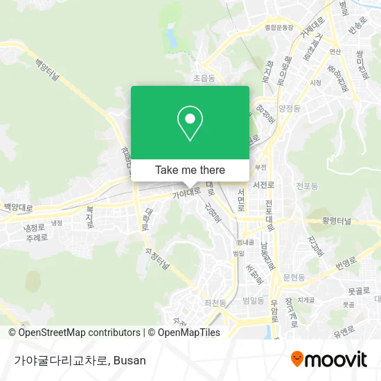 가야굴다리교차로 map