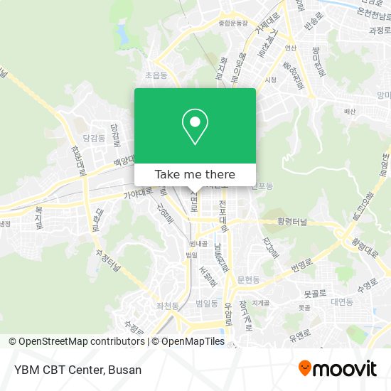 YBM CBT Center map