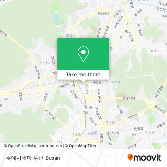 롯데시네마 부산 map