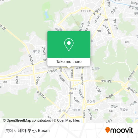 롯데시네마 부산 map
