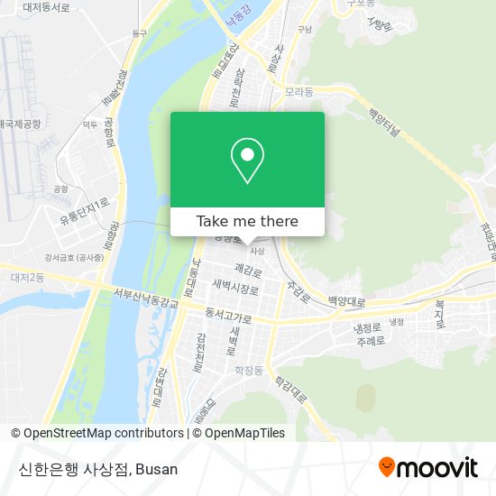 신한은행 사상점 map