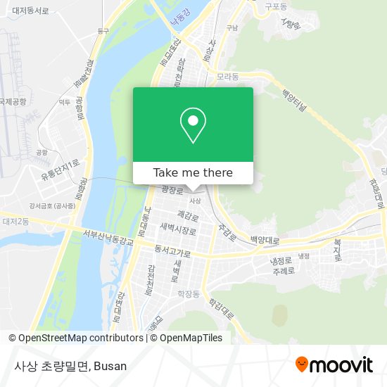 사상 초량밀면 map