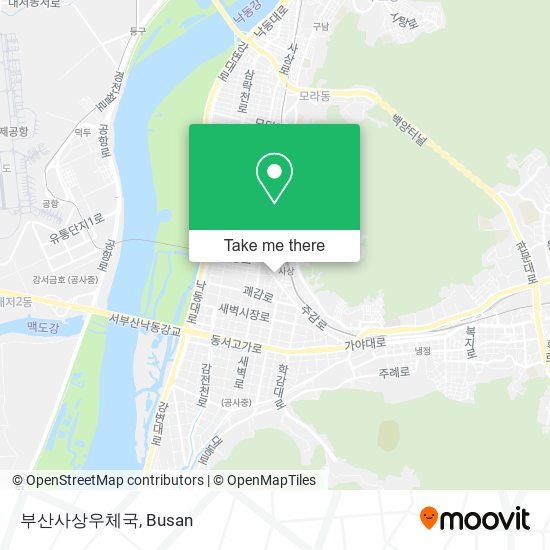 부산사상우체국 map