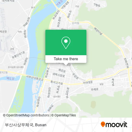 부산사상우체국 map