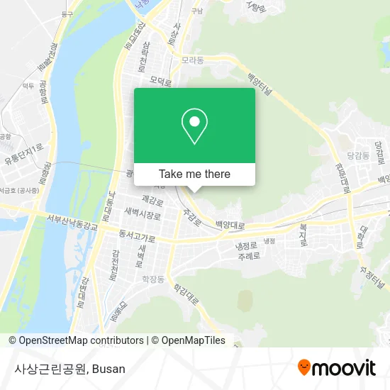 사상근린공원 map