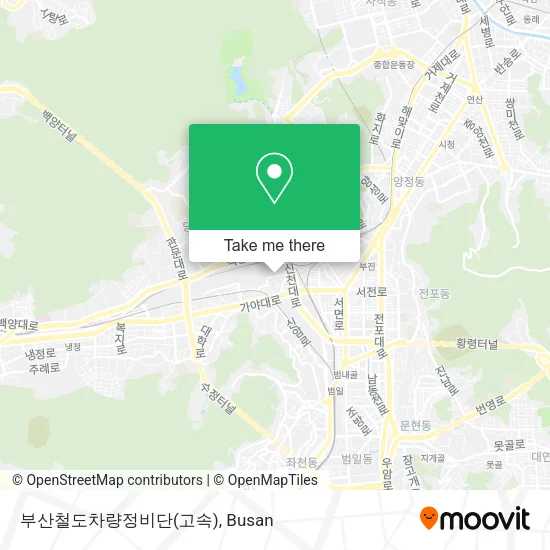 부산철도차량정비단(고속) map