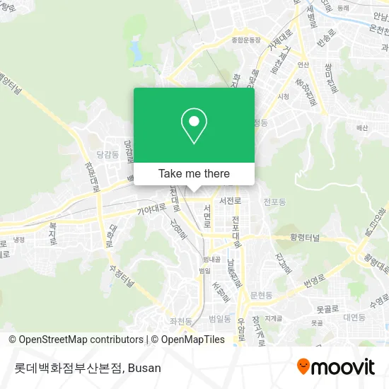 롯데백화점부산본점 map
