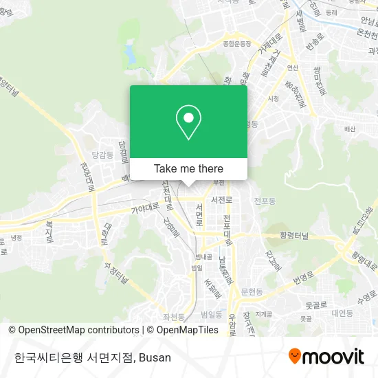 한국씨티은행 서면지점 map