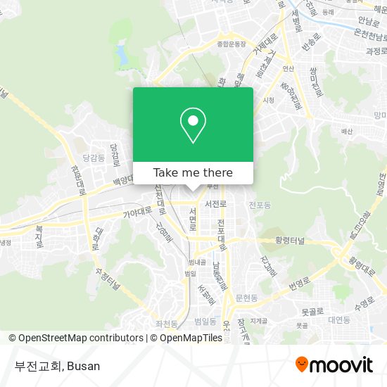 부전교회 map