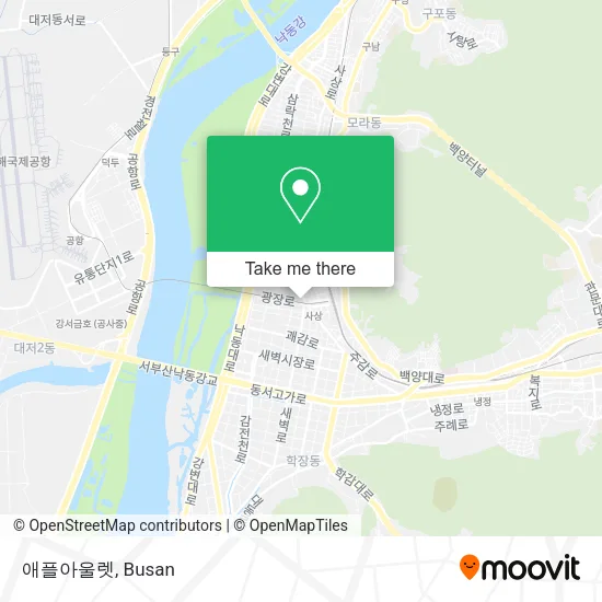 애플아울렛 map