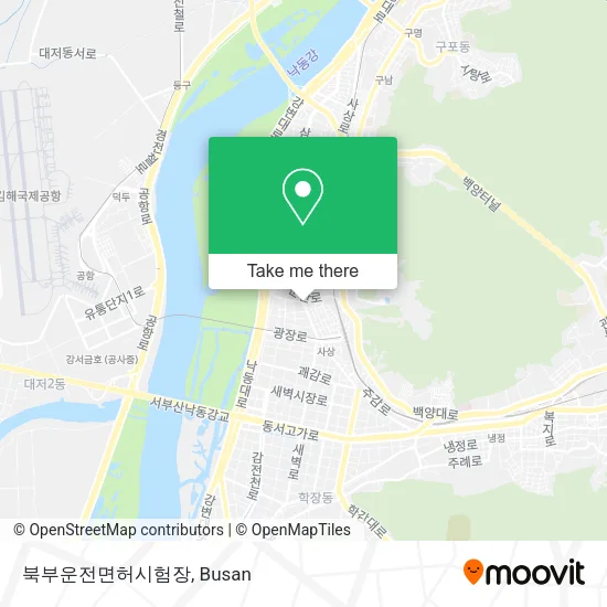 북부운전면허시험장 map