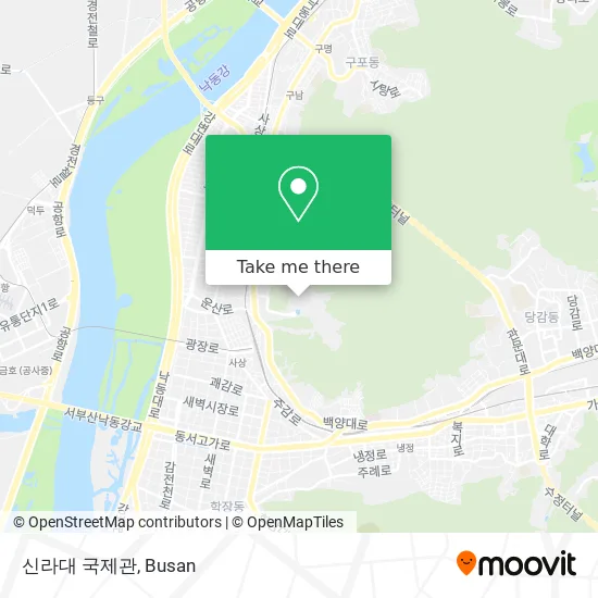 신라대  국제관 map