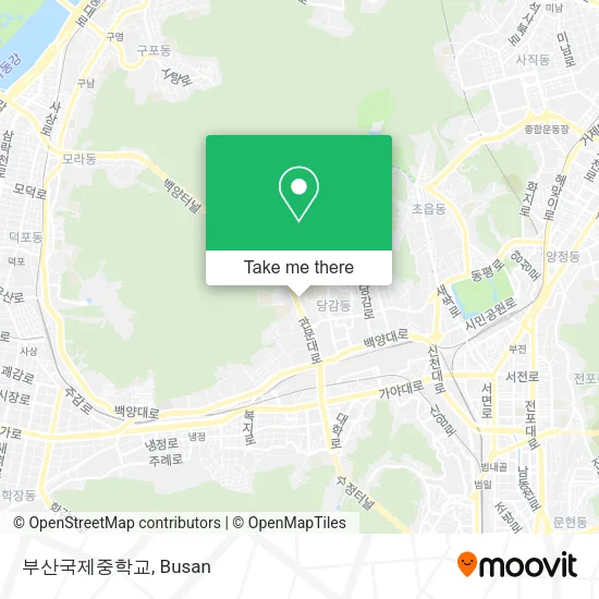 부산국제중학교 map