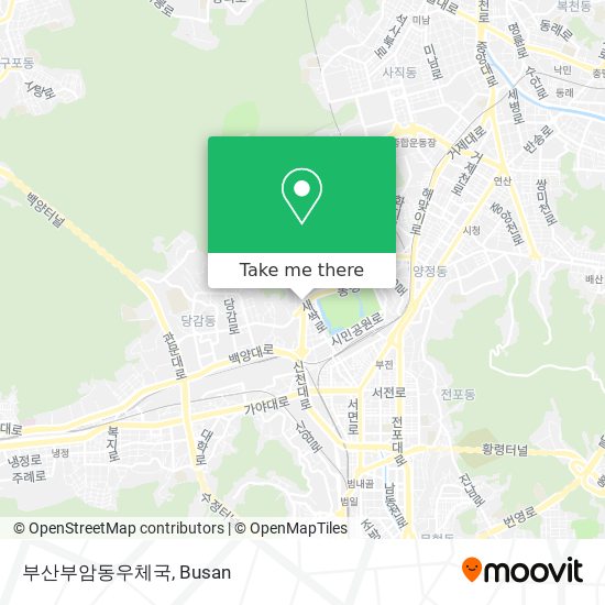 부산부암동우체국 map