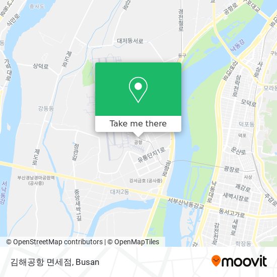김해공항 면세점 map