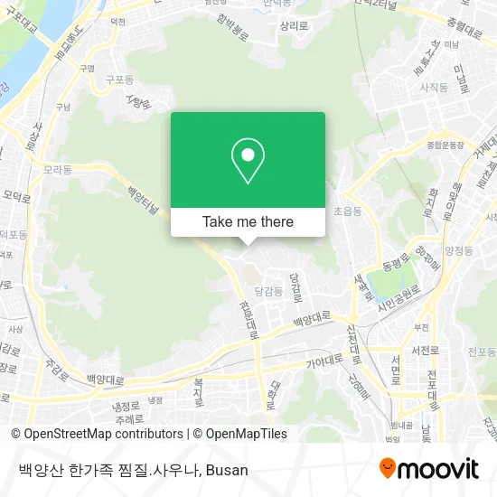 백양산 한가족 찜질.사우나 map