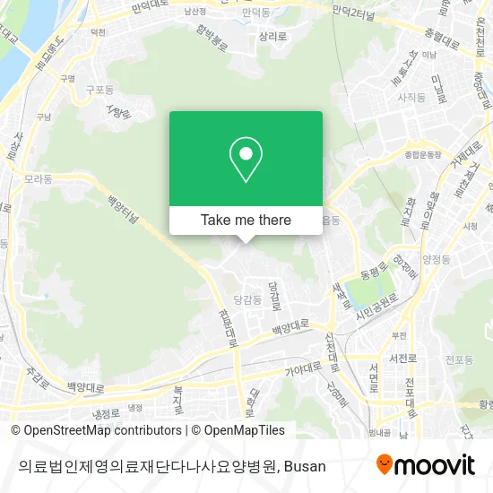 의료법인제영의료재단다나사요양병원 map