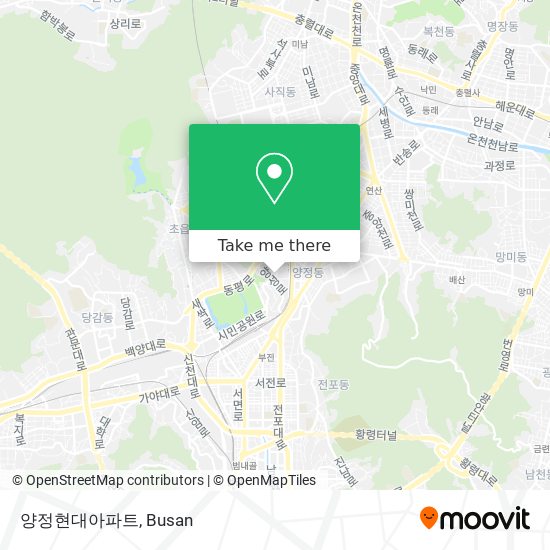 양정현대아파트 map