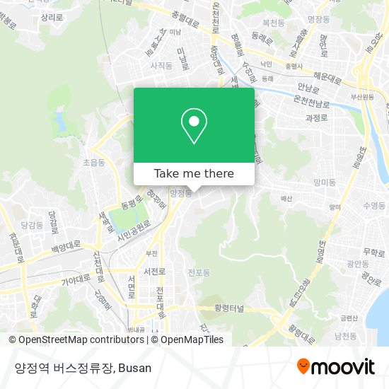 양정역 버스정류장 map