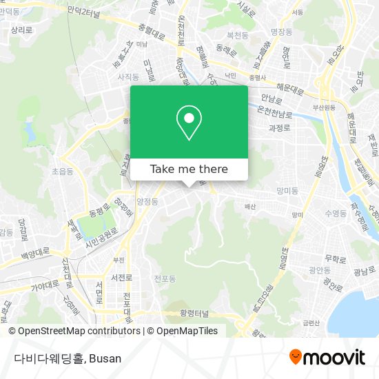 다비다웨딩홀 map
