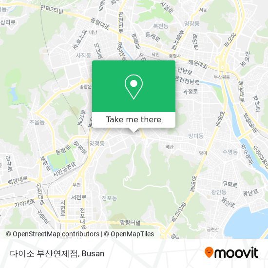 다이소 부산연제점 map