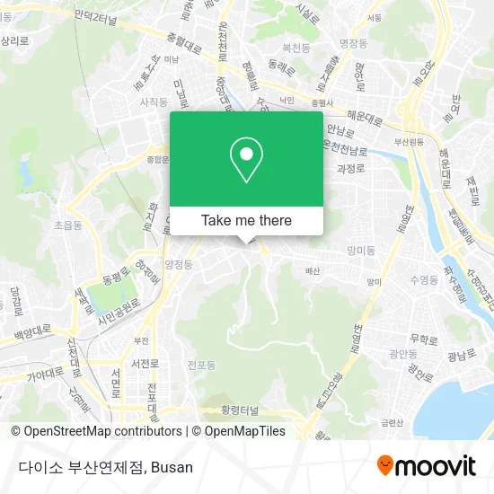 다이소 부산연제점 map
