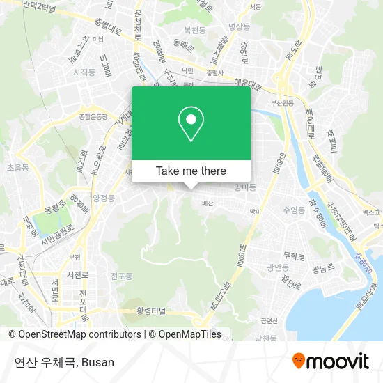 연산 우체국 map