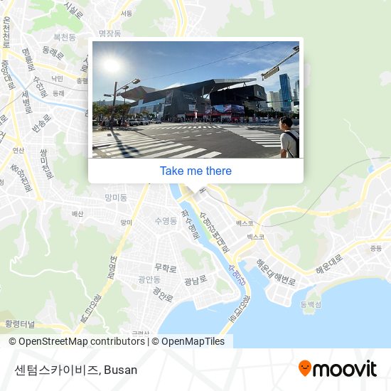 센텀스카이비즈 map