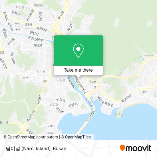 남이섬 (Nami Island) map