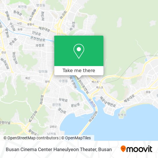 Busan Cinema Center Haneulyeon Theater map