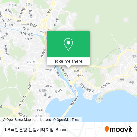 KB국민은행 센텀시티지점 map