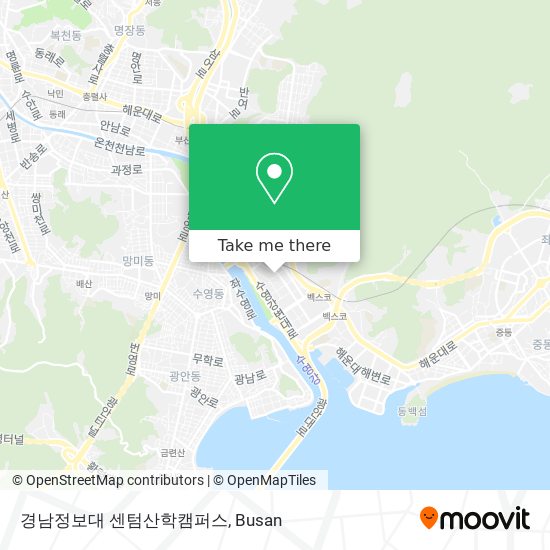 경남정보대 센텀산학캠퍼스 map