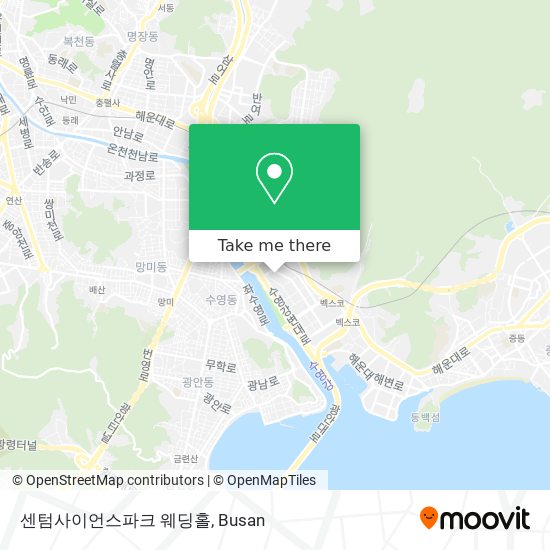 센텀사이언스파크 웨딩홀 map