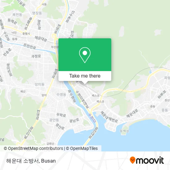 해운대 소방서 map