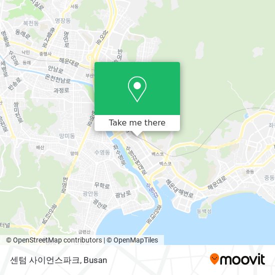 센텀 사이언스파크 map