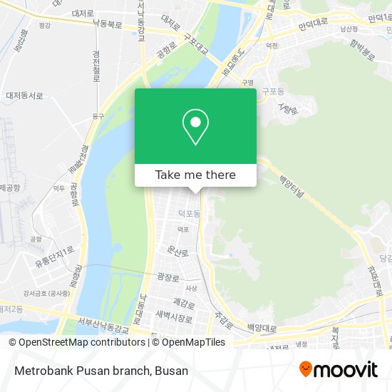 Metrobank Pusan branch map