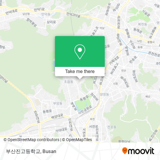 부산진고등학교 map