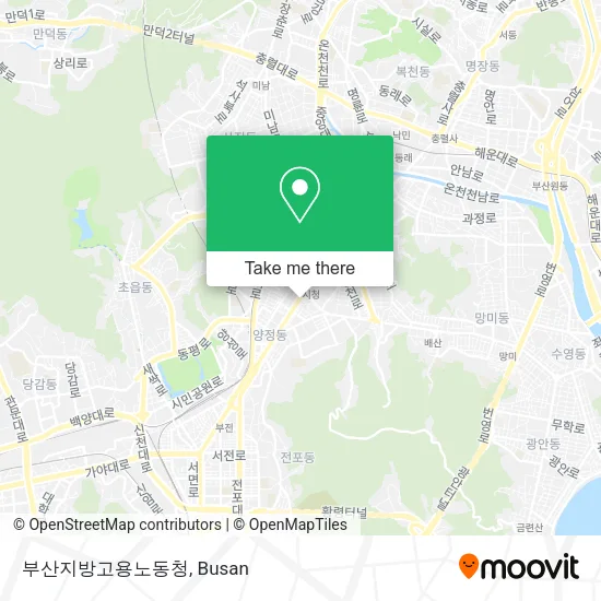 부산지방고용노동청 map