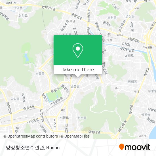 양정청소년수련관 map