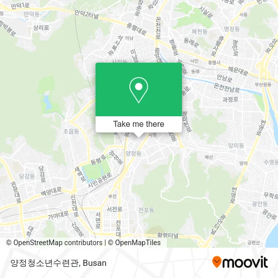 양정청소년수련관 map