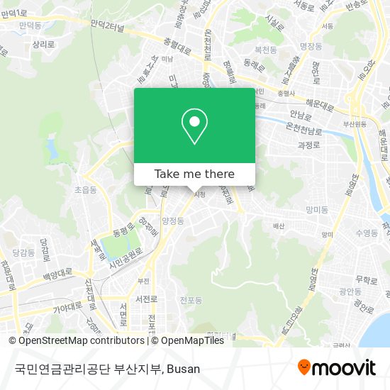 국민연금관리공단 부산지부 map