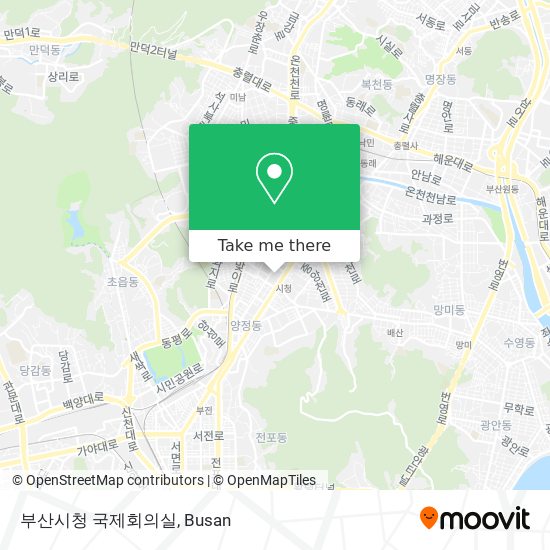 부산시청 국제회의실 map