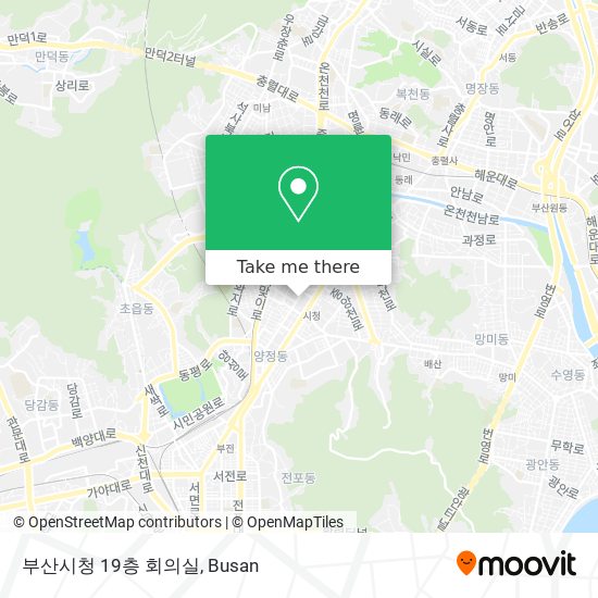 부산시청 19층 회의실 map